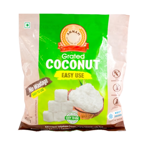 Grated Coconut, Frozen (Annam)