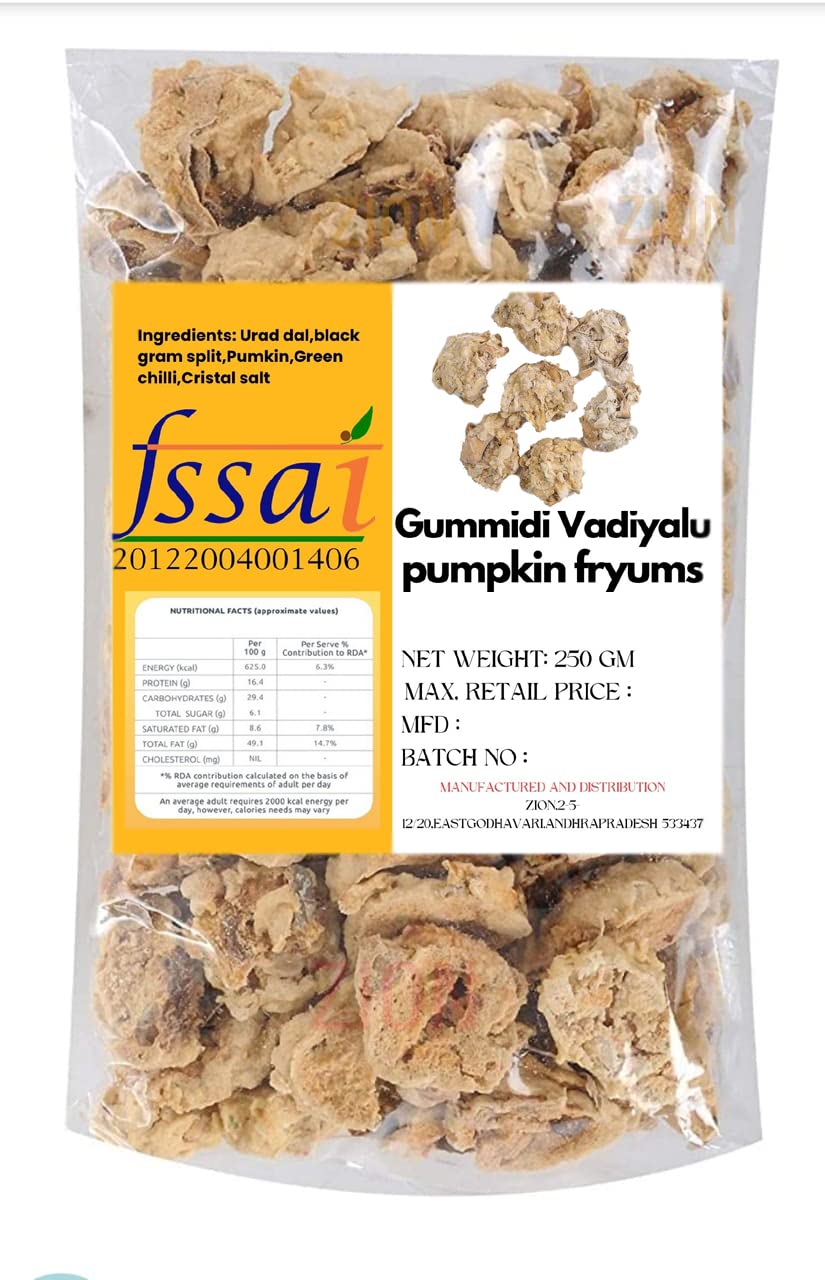 Ash Gourd Fryums (Vadiyalu)