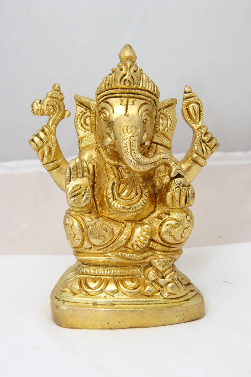 Brass Ganesha Idol