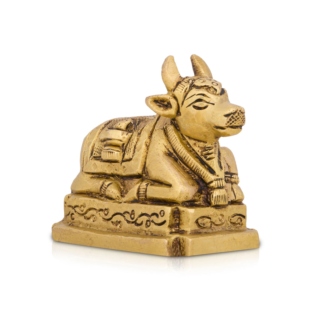 Brass Nandi Figurine