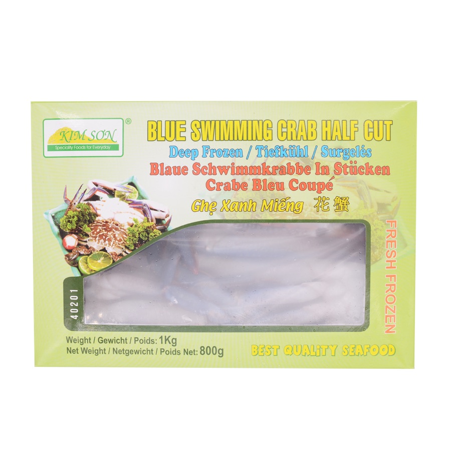 Frozen Blue Swimming Crab, Half Cut