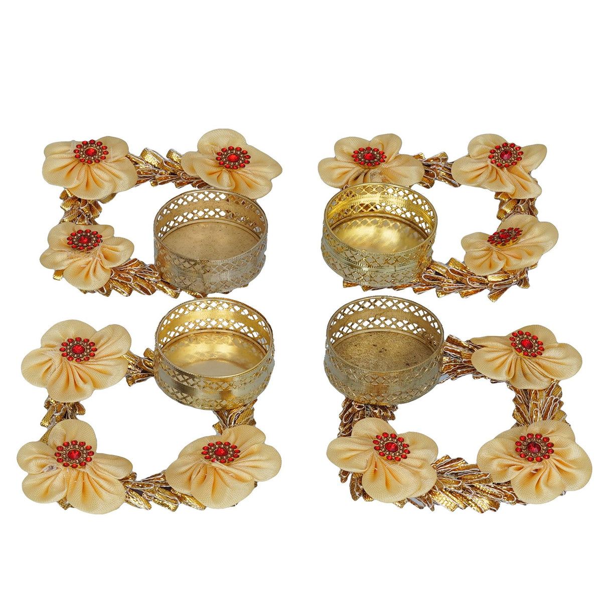 Diya with Candle (4-pack)