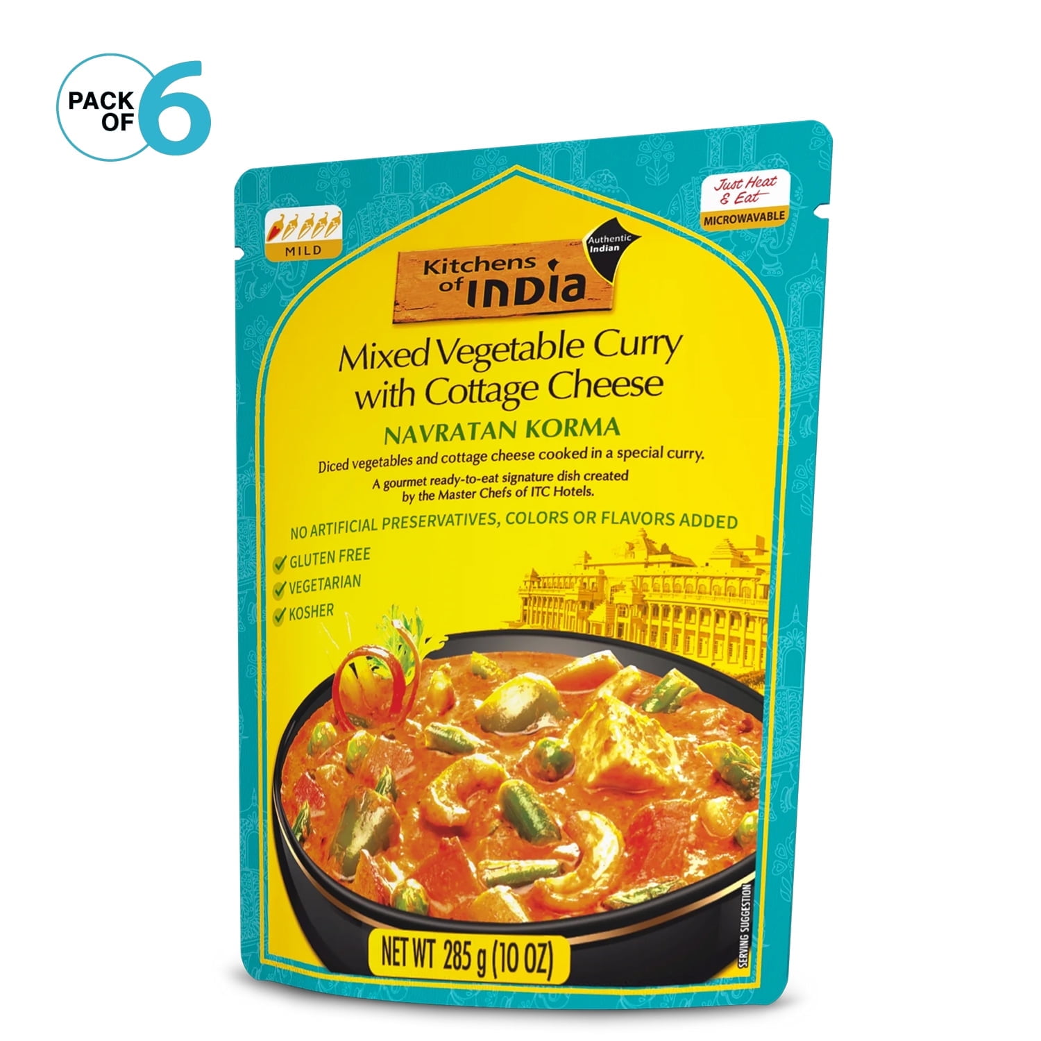 Frozen Mixed Vegetable Curry, Ready to Eat