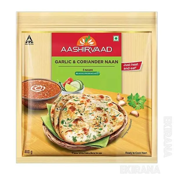 Garlic Coriander Naan, Frozen