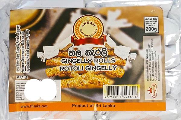 Gingelly Rolls (Sesame Rolls)