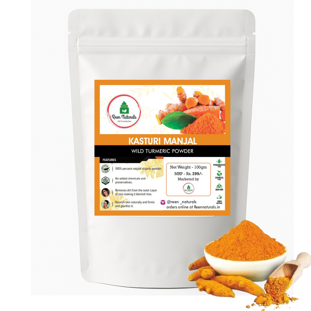 Kasturi Manjal (Wild Turmeric), Whole