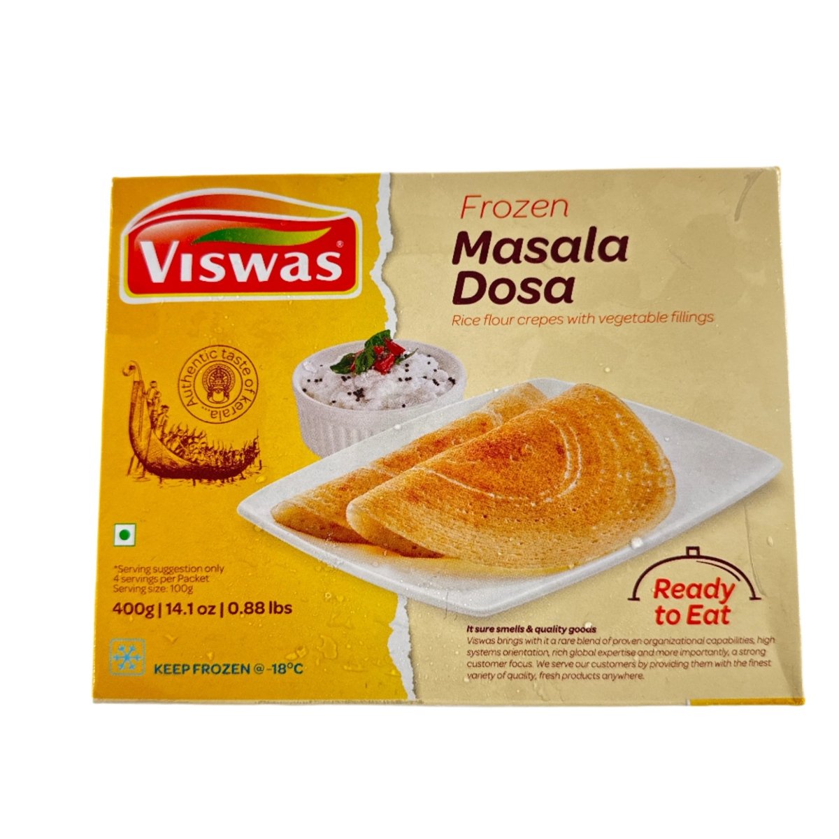 Masala Dosa, Ready-Made, Frozen
