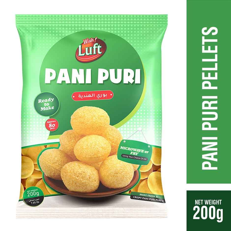Pani Puri Pellets, Flat