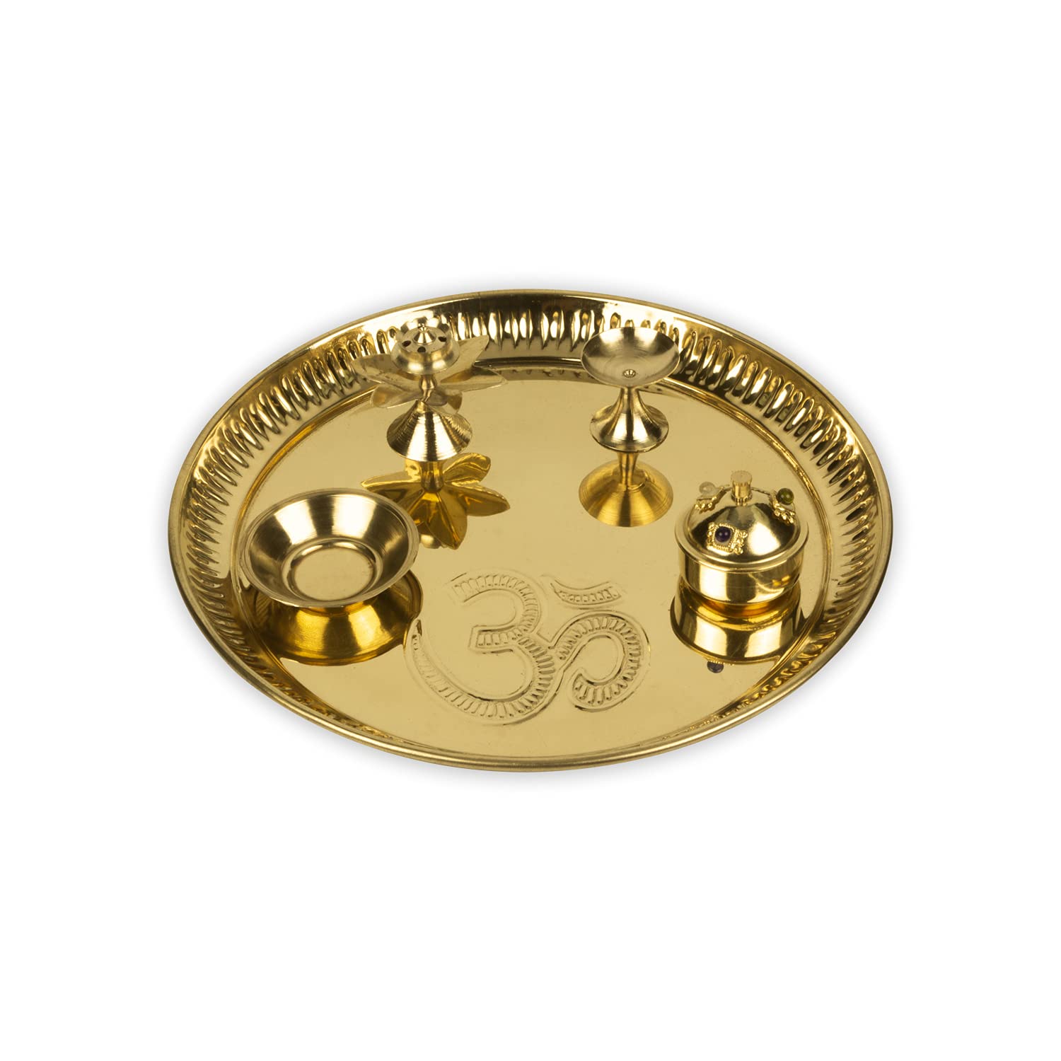 Brass Pooja Thali Set