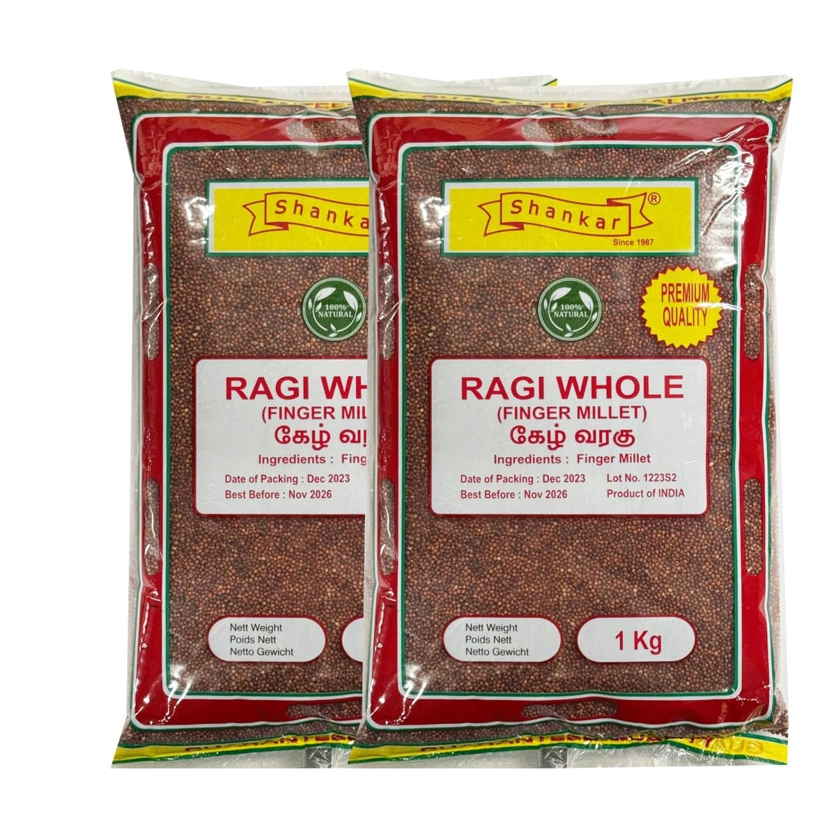 Ragi Whole (Finger Millet, Whole Grain)