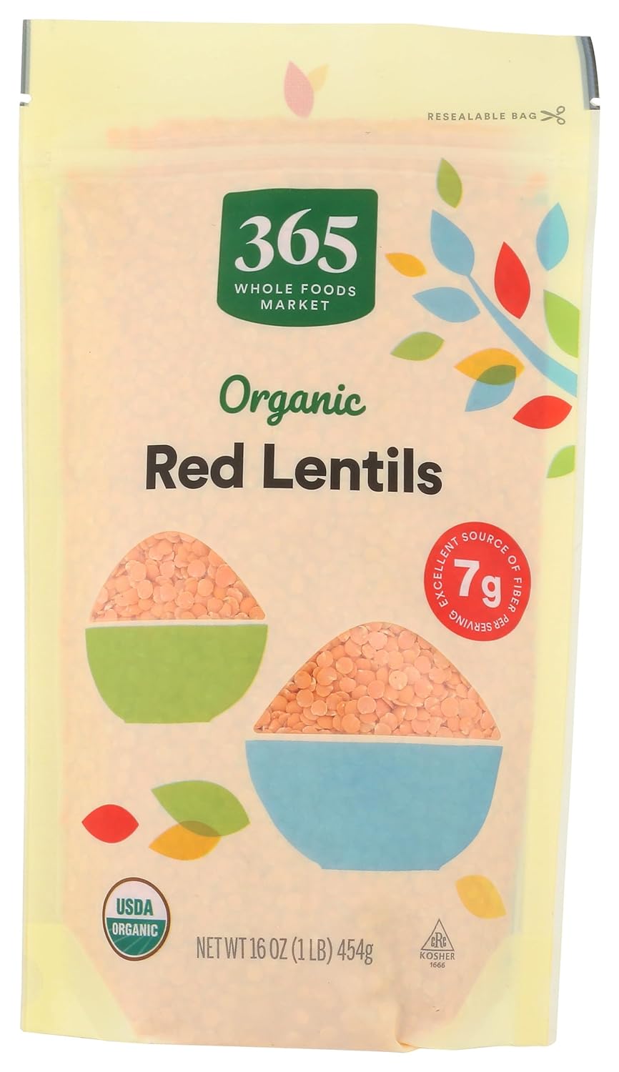 Red Lentils, Whole (Organic)
