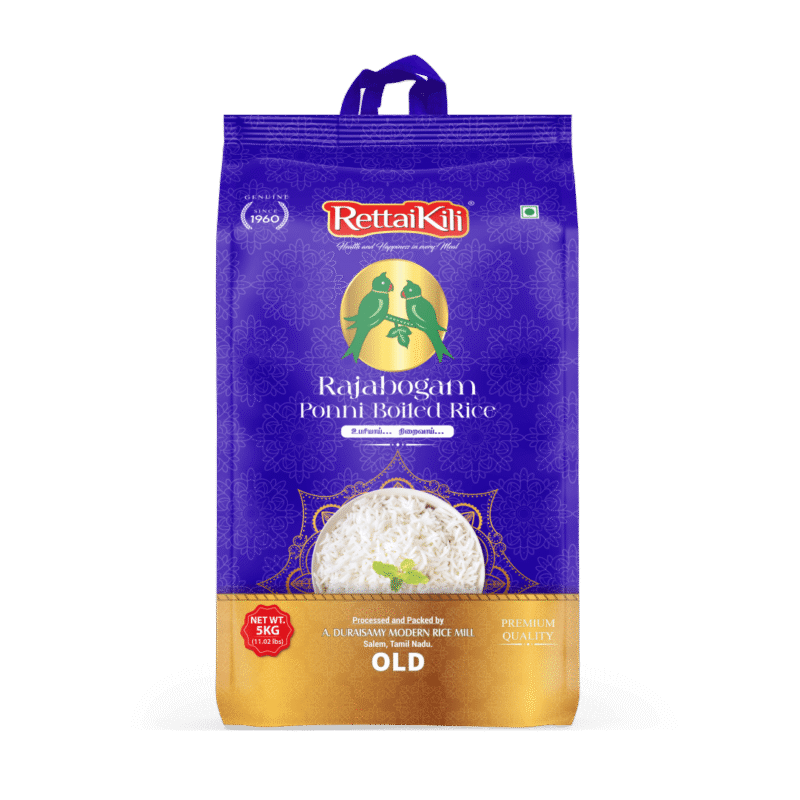 Rajabogam Ponni Parboiled Rice (RettaiKili)