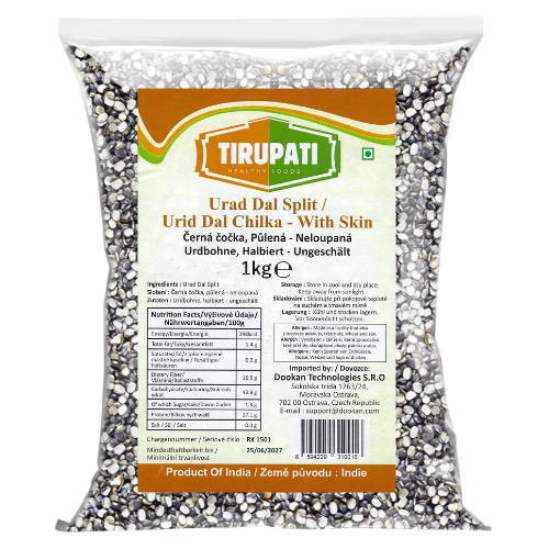 Urad Dal, Split with Skin (Chilka)